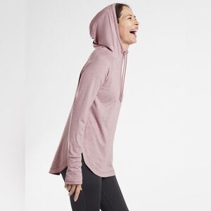 Athleta Light Purple Hoodie Sweatshirt Sz M Lightweight Comfort